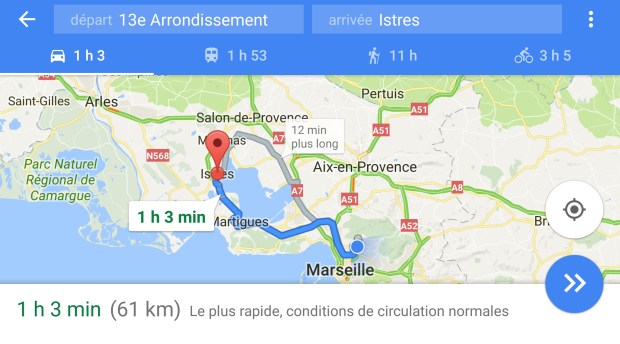 trajet-marseille-istres