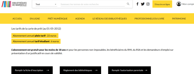 La bibliothèque de Marseille